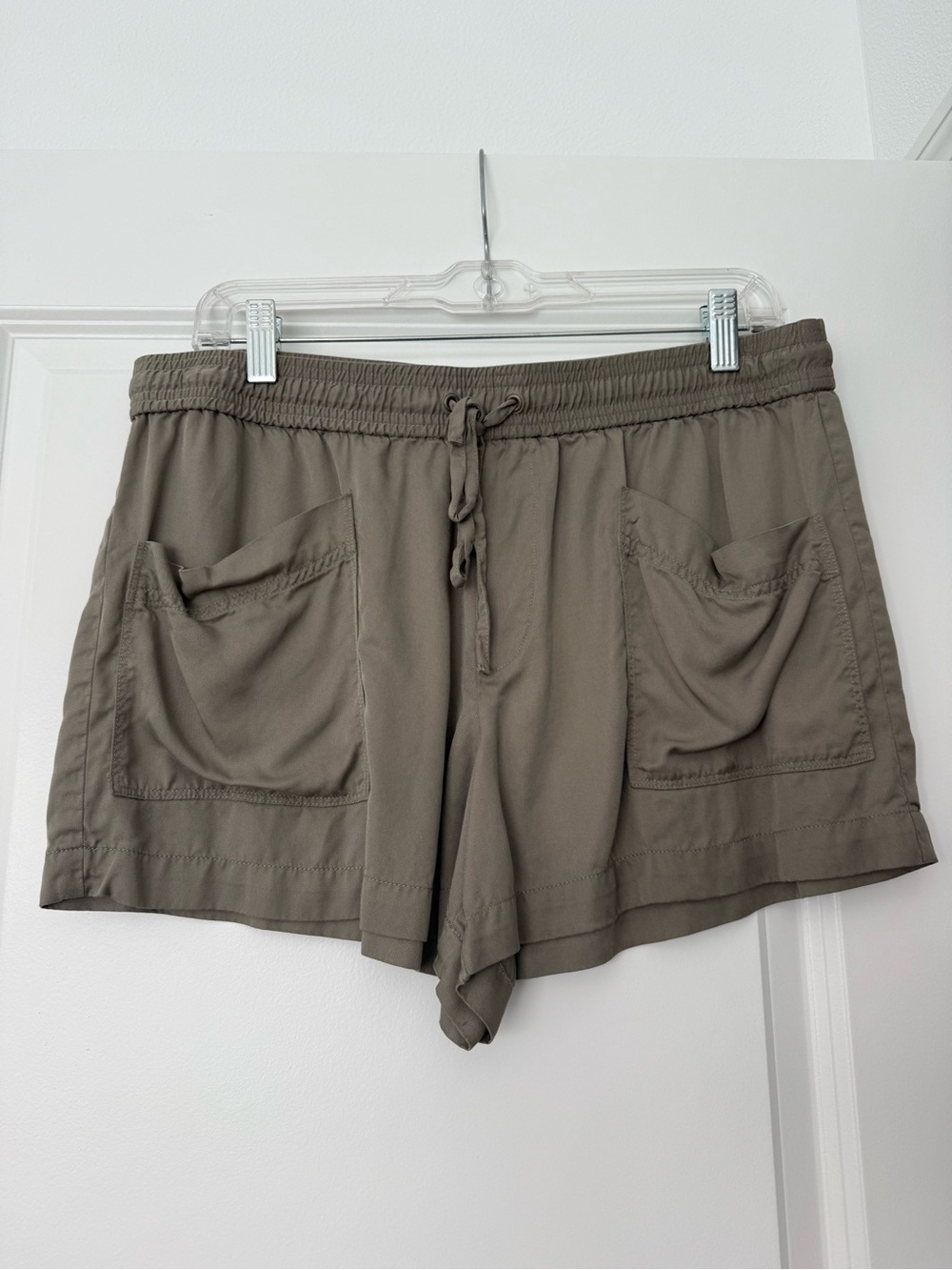 Lou & Grey Olive Utility Drawstring Shorts